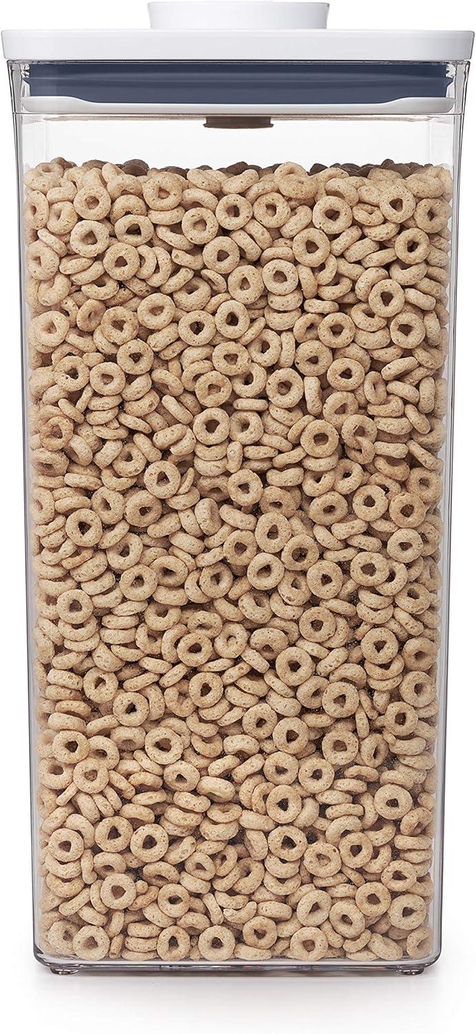 imageOXO Good Grips POP Container Airtight Food Storage Big Square Tall 60 Qt Ideal for bulk snacks and cereal60 Qt Square Bulk Food Pack of 4