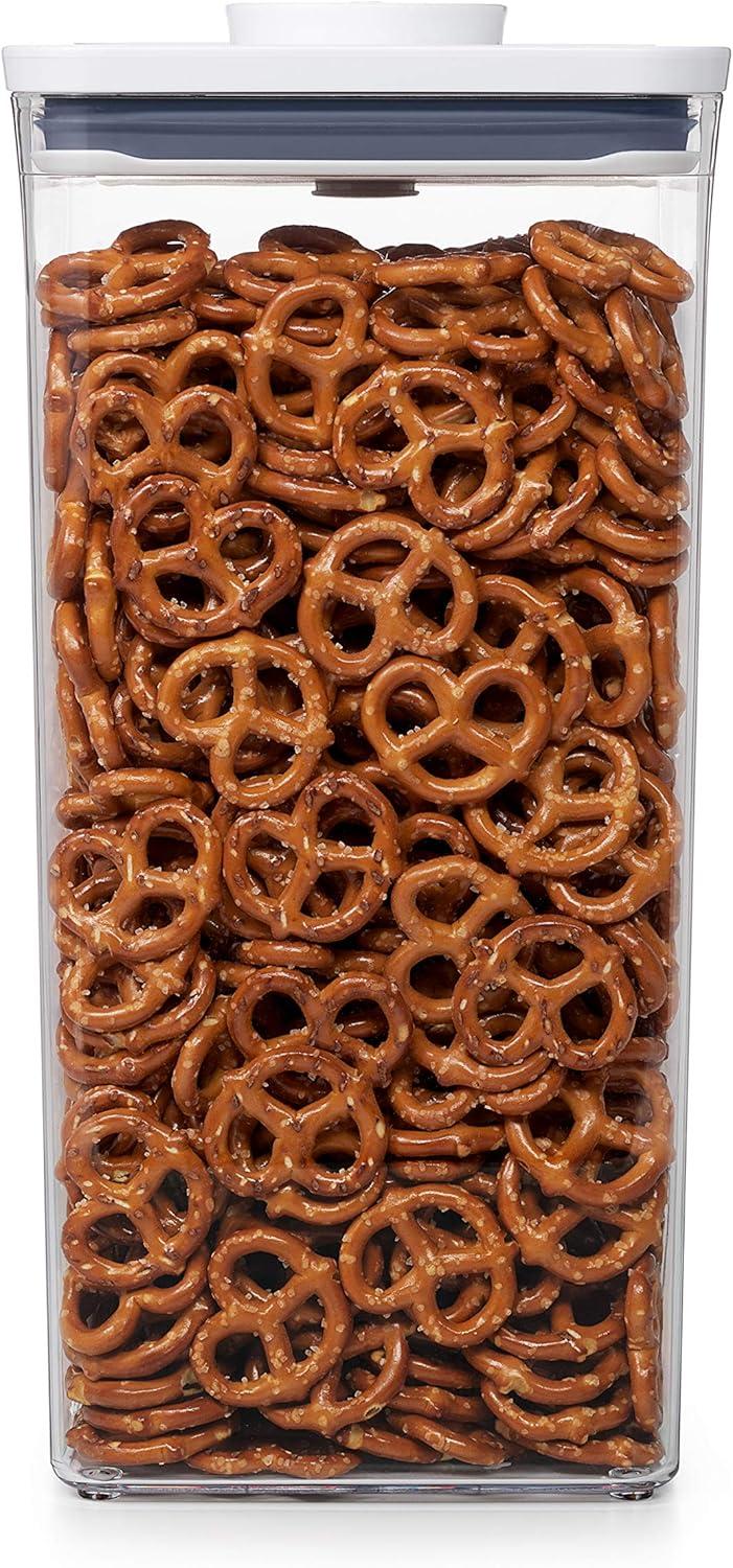 imageOXO Good Grips POP Container Airtight Food Storage Big Square Tall 60 Qt Ideal for bulk snacks and cereal60 Qt Square Bulk Food Pack of 4