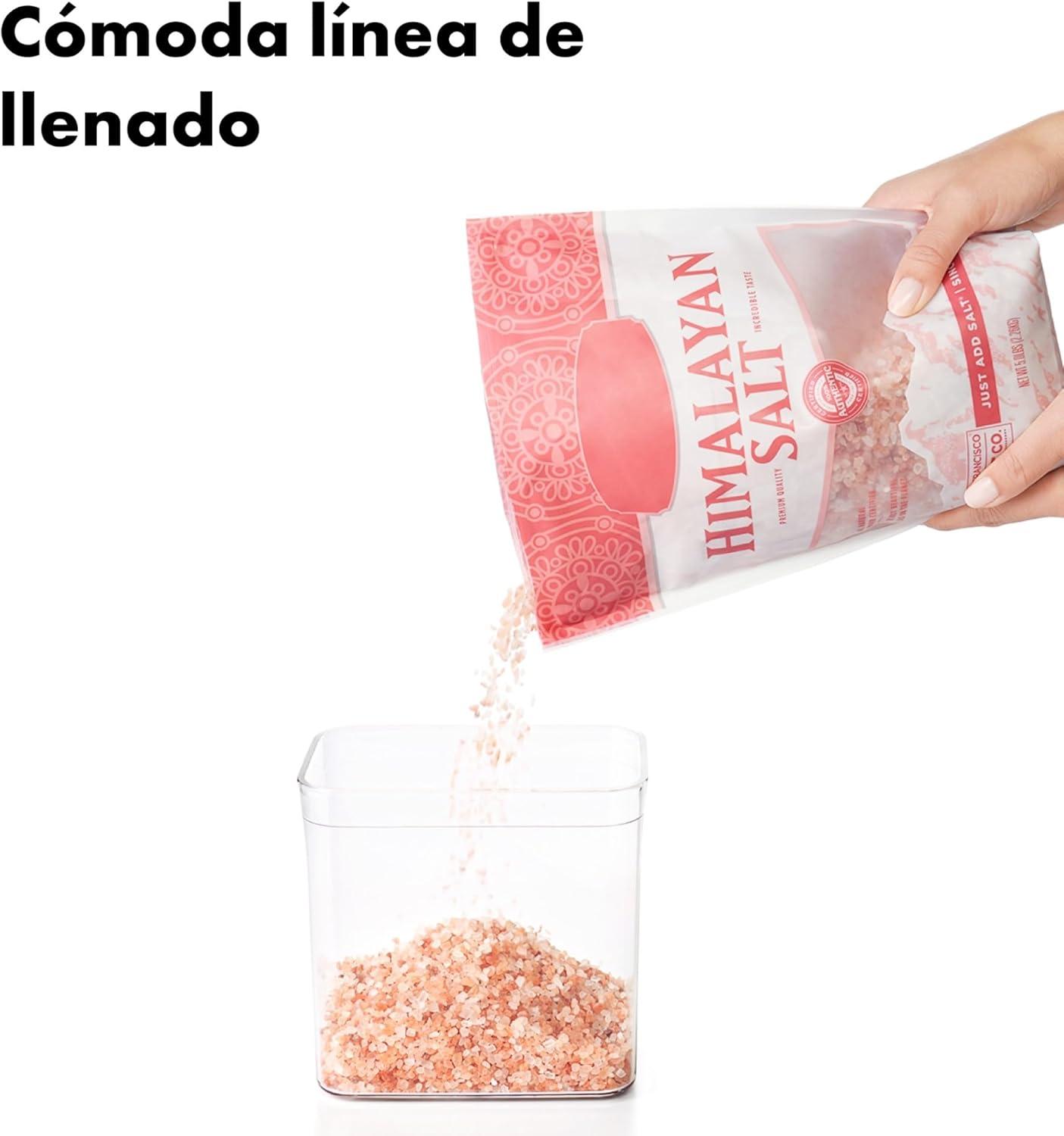imageOXO Good Grips POP Container Airtight Food Storage Big Square Tall 60 Qt Ideal for bulk snacks and cereal60 Qt Square Bulk Food Pack of 4
