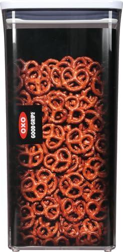imageOXO Good Grips POP Container Airtight Food Storage Big Square Tall 60 Qt Ideal for bulk snacks and cereal60 Qt Square Bulk Food Pack of 4