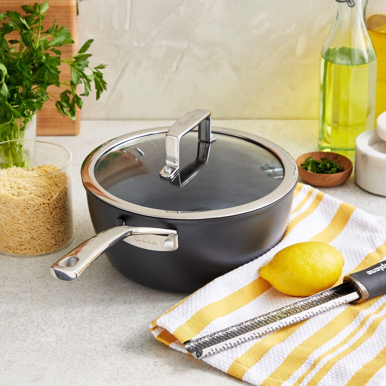 imageSur La Table Classic Hard Anodized Ceramic Nonstick Saucepan AluminumAluminum