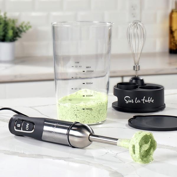 imageSur La Table Immersion Blender with Whisk amp Storage Silver