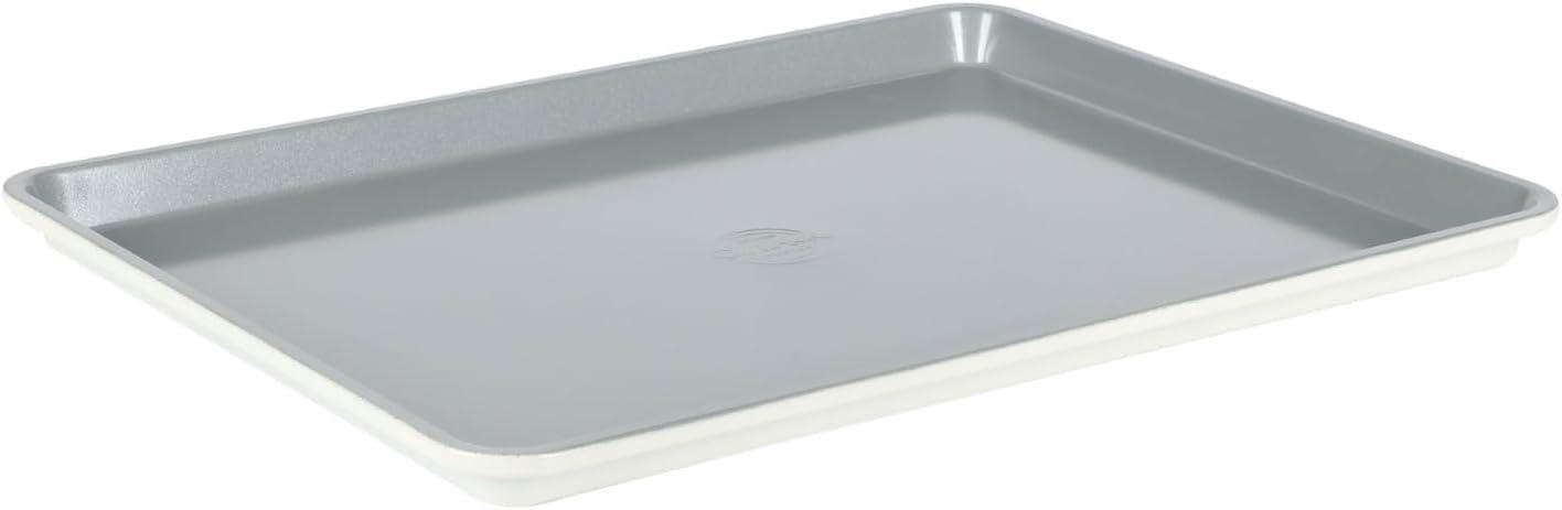 imageSur La Table Kitchen Essentials Bake Sale 15 X 10 Inch PFOA PFAS PTFE Free Nonstick CookieBaking Sheet Linen WhiteLinen White