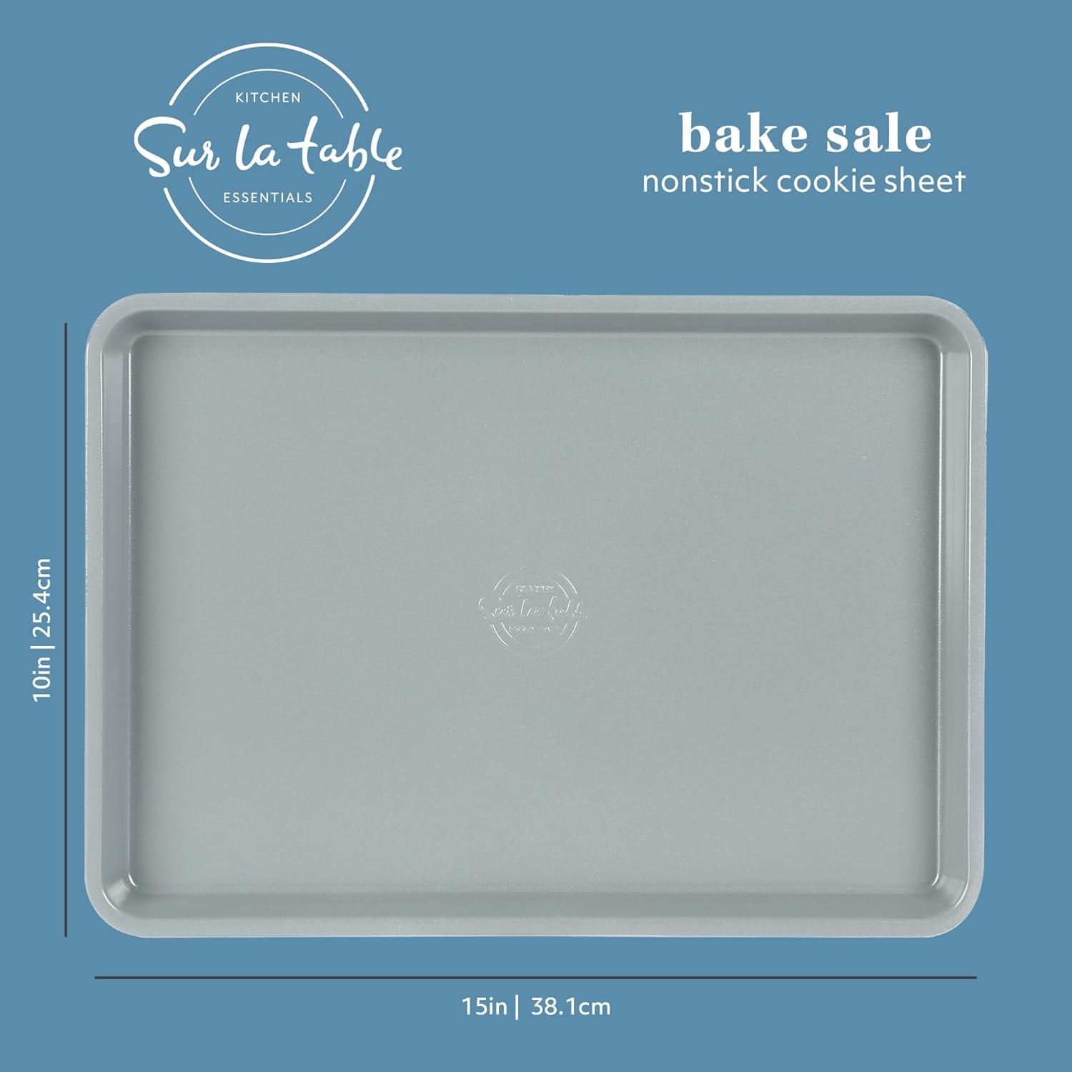 imageSur La Table Kitchen Essentials Bake Sale 15 X 10 Inch PFOA PFAS PTFE Free Nonstick CookieBaking Sheet Linen WhiteLinen White