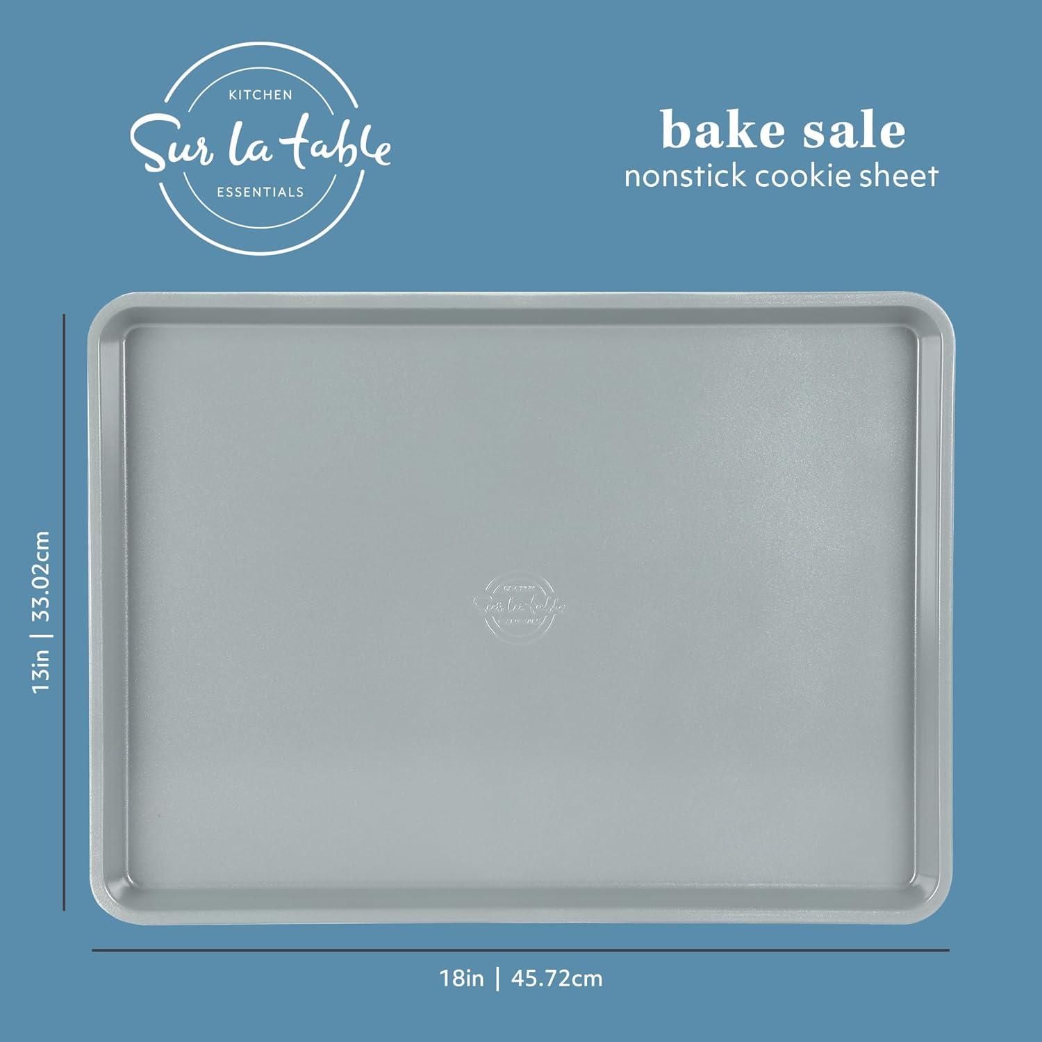 imageSur La Table Kitchen Essentials Bake Sale 15 X 10 Inch PFOA PFAS PTFE Free Nonstick CookieBaking Sheet Linen WhiteLinen White
