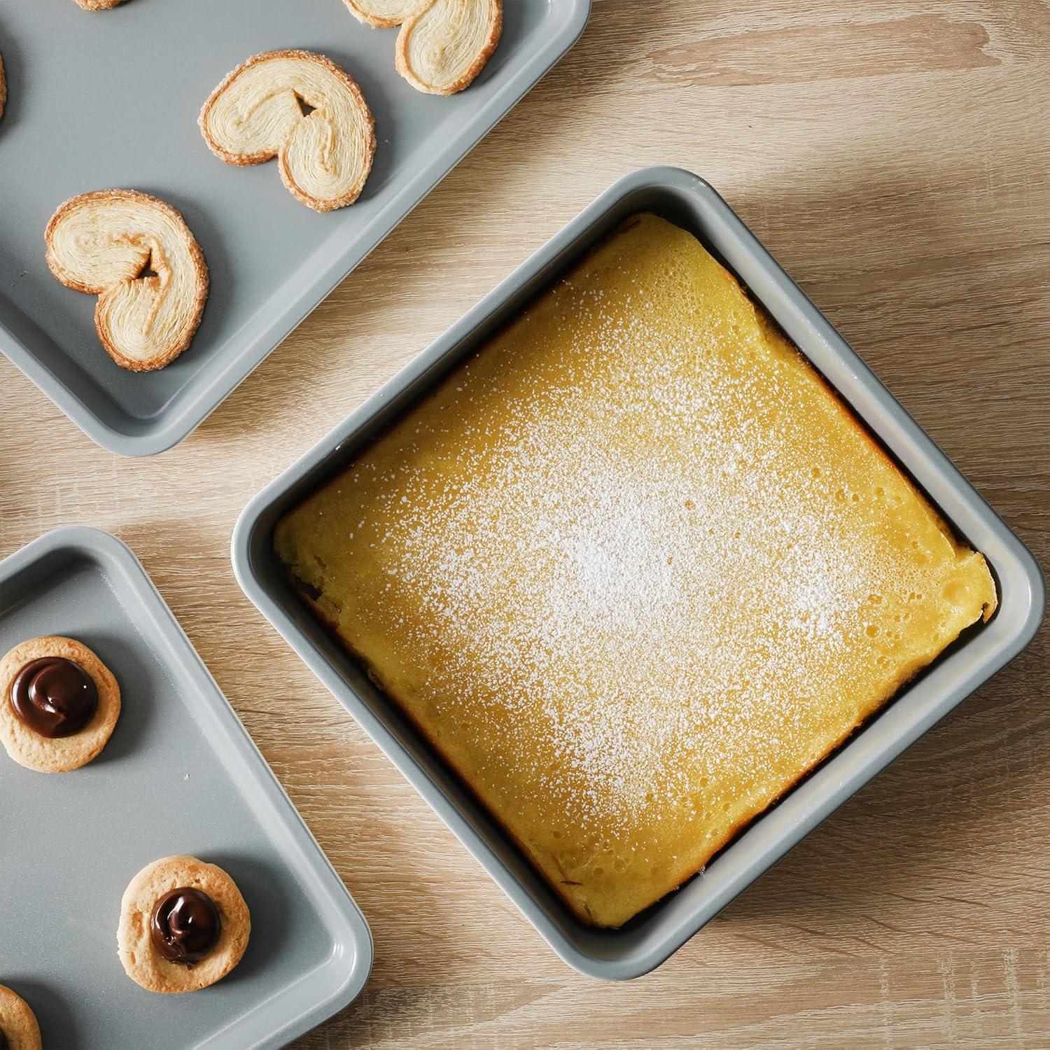 imageSur La Table Kitchen Essentials Bake Sale 15 X 10 Inch PFOA PFAS PTFE Free Nonstick CookieBaking Sheet Linen WhiteLinen White