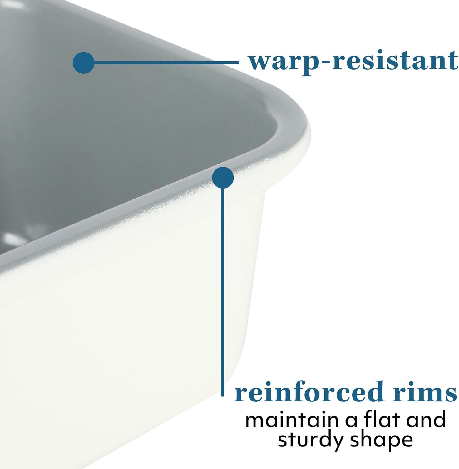 imageSur La Table Kitchen Essentials Bake Sale 15 X 10 Inch PFOA PFAS PTFE Free Nonstick CookieBaking Sheet Linen WhiteLinen White