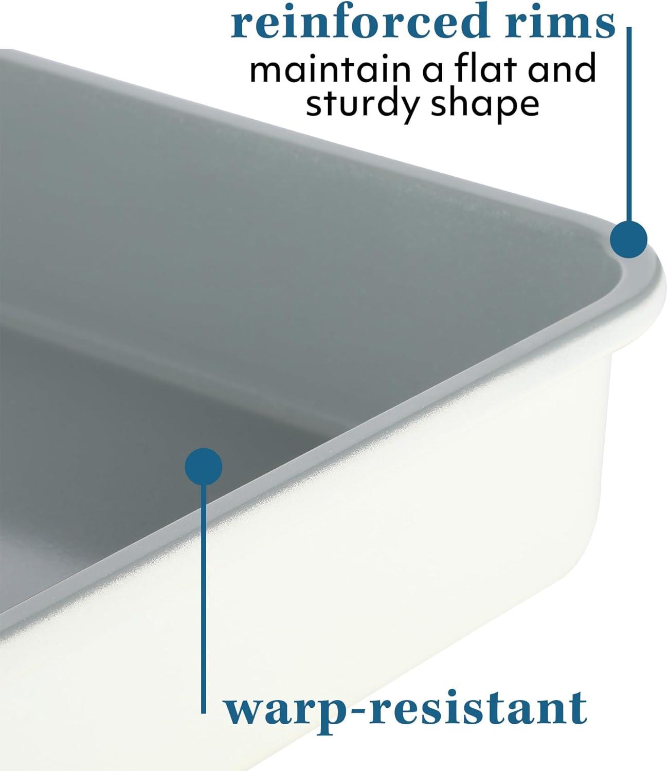 imageSur La Table Kitchen Essentials Bake Sale 15 X 10 Inch PFOA PFAS PTFE Free Nonstick CookieBaking Sheet Linen WhiteLinen White