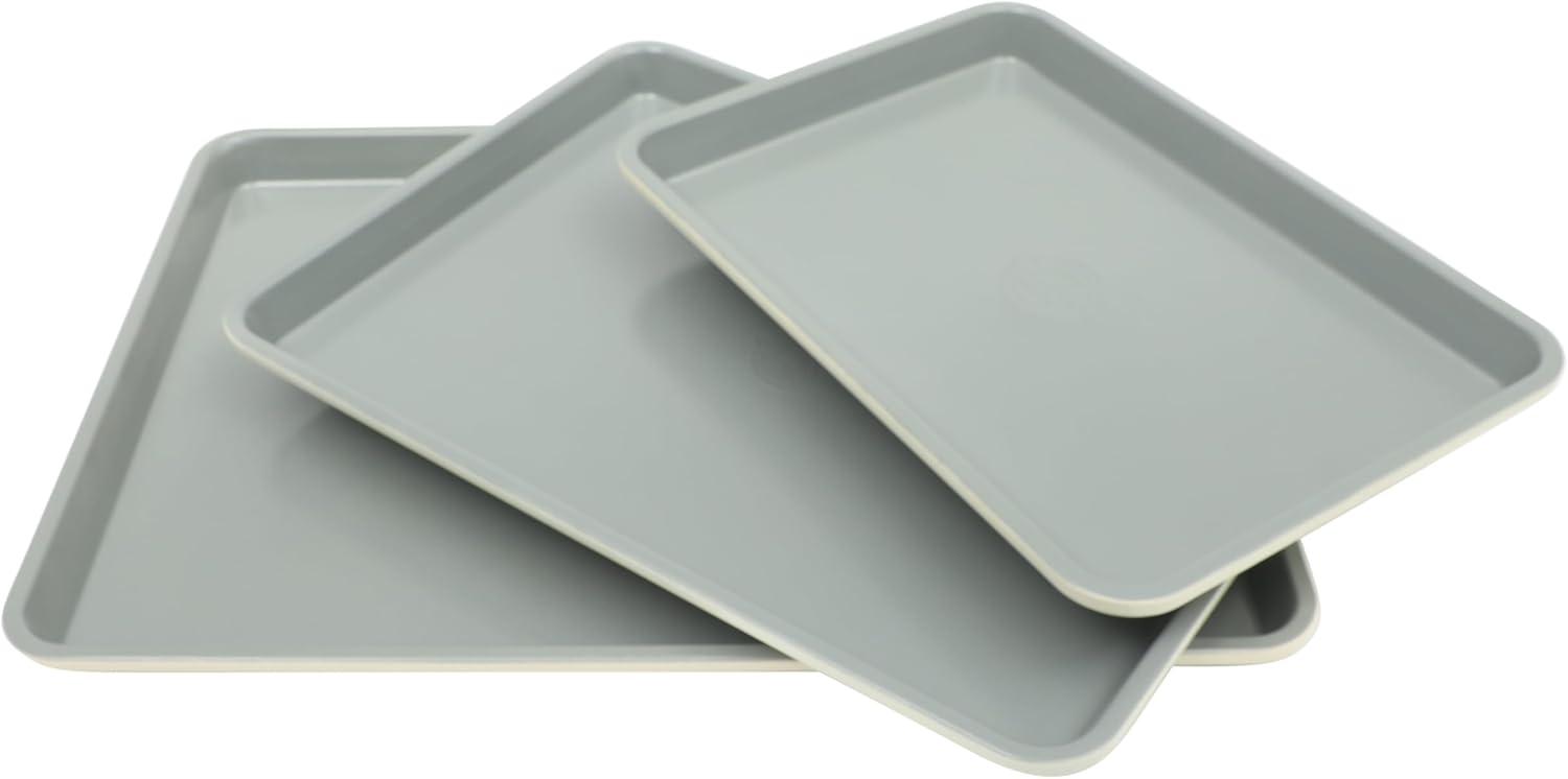imageSur La Table Kitchen Essentials Bake Sale 15 X 10 Inch PFOA PFAS PTFE Free Nonstick CookieBaking Sheet Linen WhiteLinen White