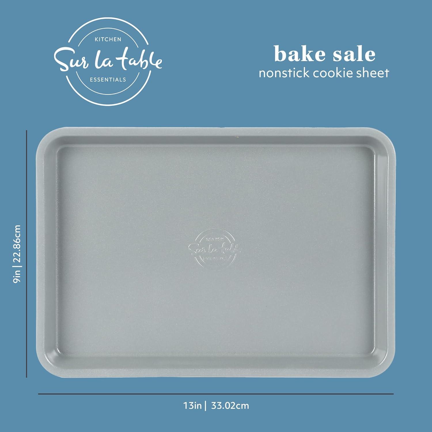 imageSur La Table Kitchen Essentials Bake Sale 15 X 10 Inch PFOA PFAS PTFE Free Nonstick CookieBaking Sheet Linen WhiteLinen White