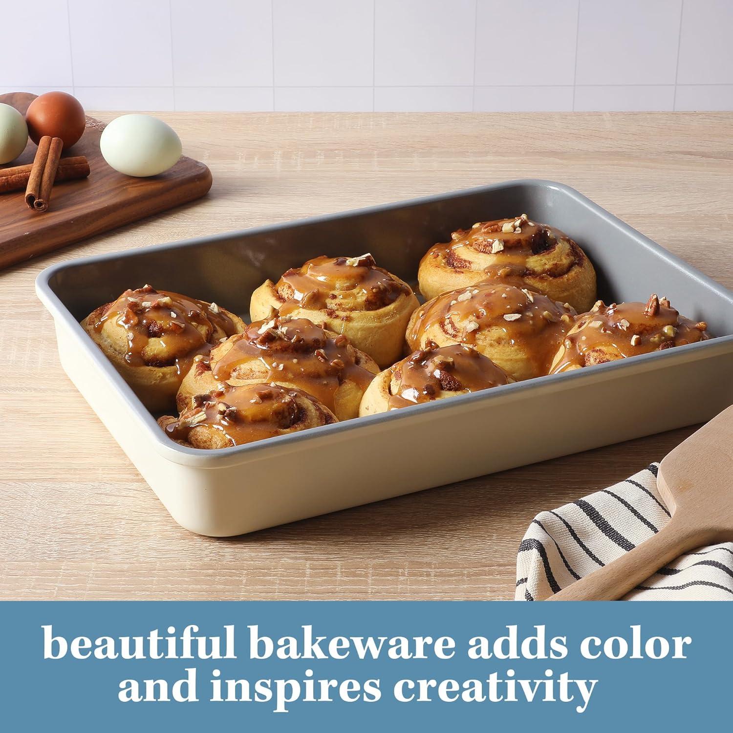 imageSur La Table Kitchen Essentials Bake Sale 15 X 10 Inch PFOA PFAS PTFE Free Nonstick CookieBaking Sheet Linen WhiteLinen White