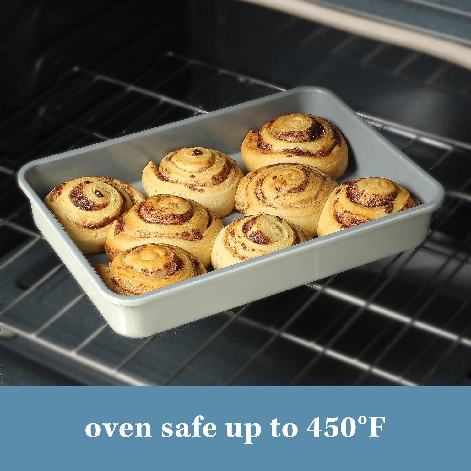 imageSur La Table Kitchen Essentials Bake Sale 15 X 10 Inch PFOA PFAS PTFE Free Nonstick CookieBaking Sheet Linen WhiteLinen White