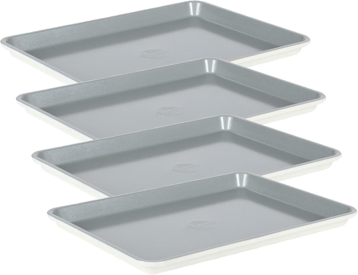 imageSur La Table Kitchen Essentials Bake Sale 15 X 10 Inch PFOA PFAS PTFE Free Nonstick CookieBaking Sheet Linen WhiteLinen White