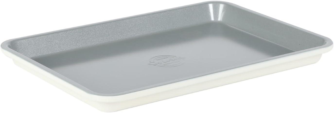 imageSur La Table Kitchen Essentials Bake Sale 15 X 10 Inch PFOA PFAS PTFE Free Nonstick CookieBaking Sheet Linen WhiteLinen White