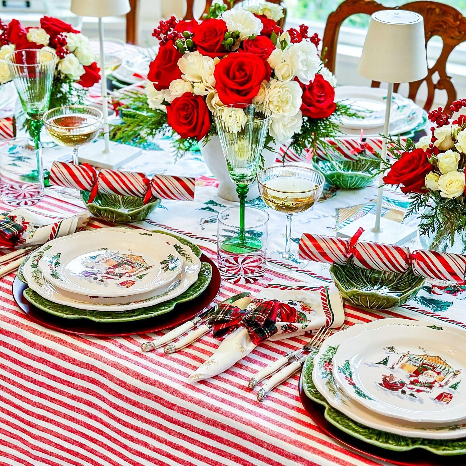 imageSur La Table Linen Napkins Set of 4 BlueRed