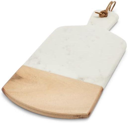 imageSur La Table Marble and Acacia Wood Serving Paddle White