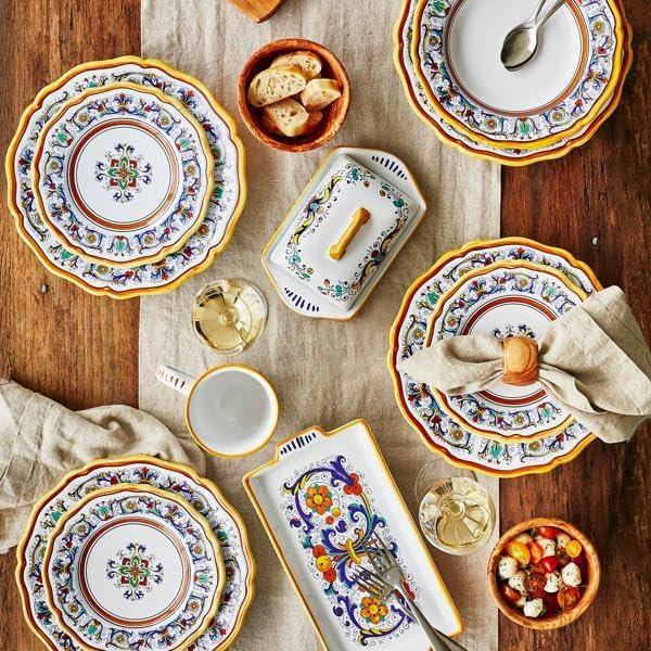 imageSur La Table Nova Deruta HandPainted Ceramic Mug 16 oz Colorful Italian Coffee amp Tea Cup RenaissanceInspired Design Made in Italy