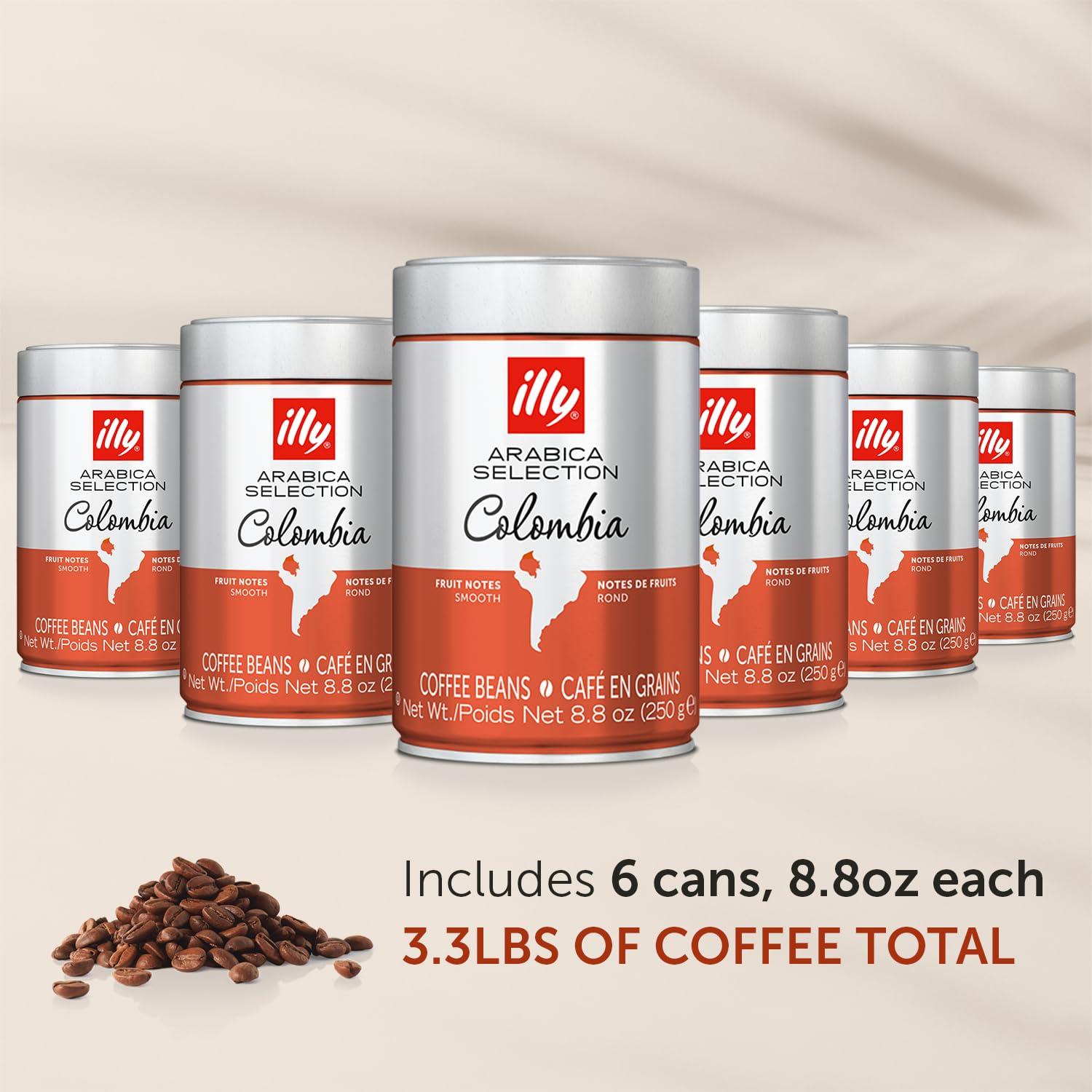 imageilly Whole Bean Coffee Perfectly Roasted Colombia Medium Roast Smooth Taste Notes of Fruit Fruit Notes 100 Arabica Beans No Preservatives 88 OunceColombia Single Origin Medium Roast