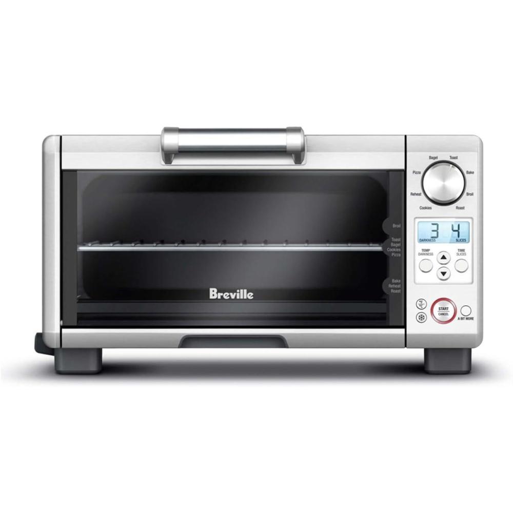 imageBreville BOV450XL Mini Smart Countertop Oven and Toaster Oven Small Brushed Stainless Steel