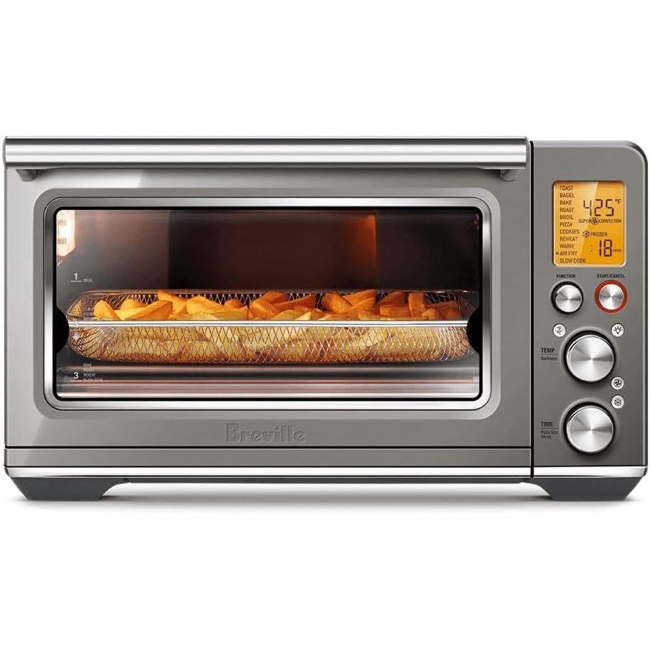 imageBreville BOV860BTR Smart Oven Air Fryer and Convection Oven Black TruffleSmoked Hickory