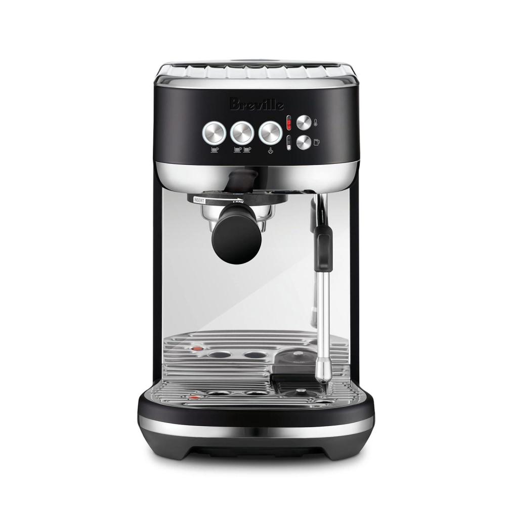 imageBreville Bambino Plus Espresso Machine BES500BSS Brushed Stainless SteelBlack Truffle