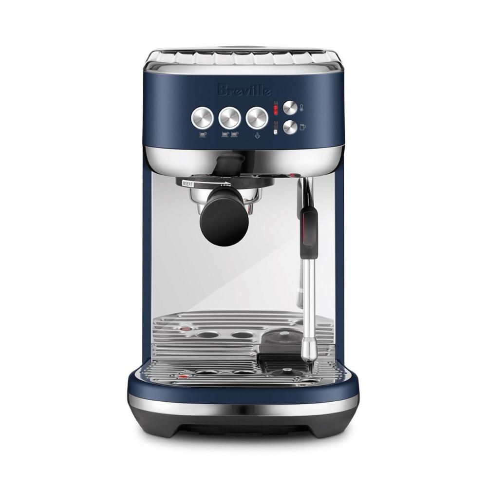 imageBreville Bambino Plus Espresso Machine BES500BSS Brushed Stainless SteelDamson Blue