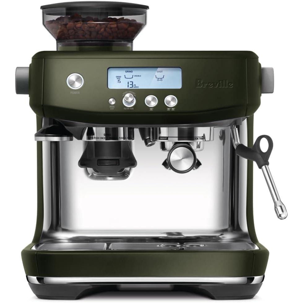 imageBreville Barista Pro Espresso Machine BES878BSS Brushed Stainless SteelOlive Tapenade