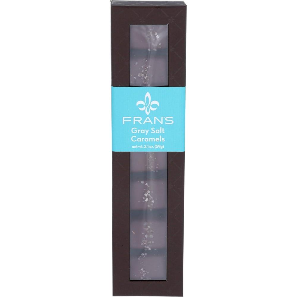 imageFrans Chocolates Gray Salt Caramels in Dark Chocolate 21 Ounce