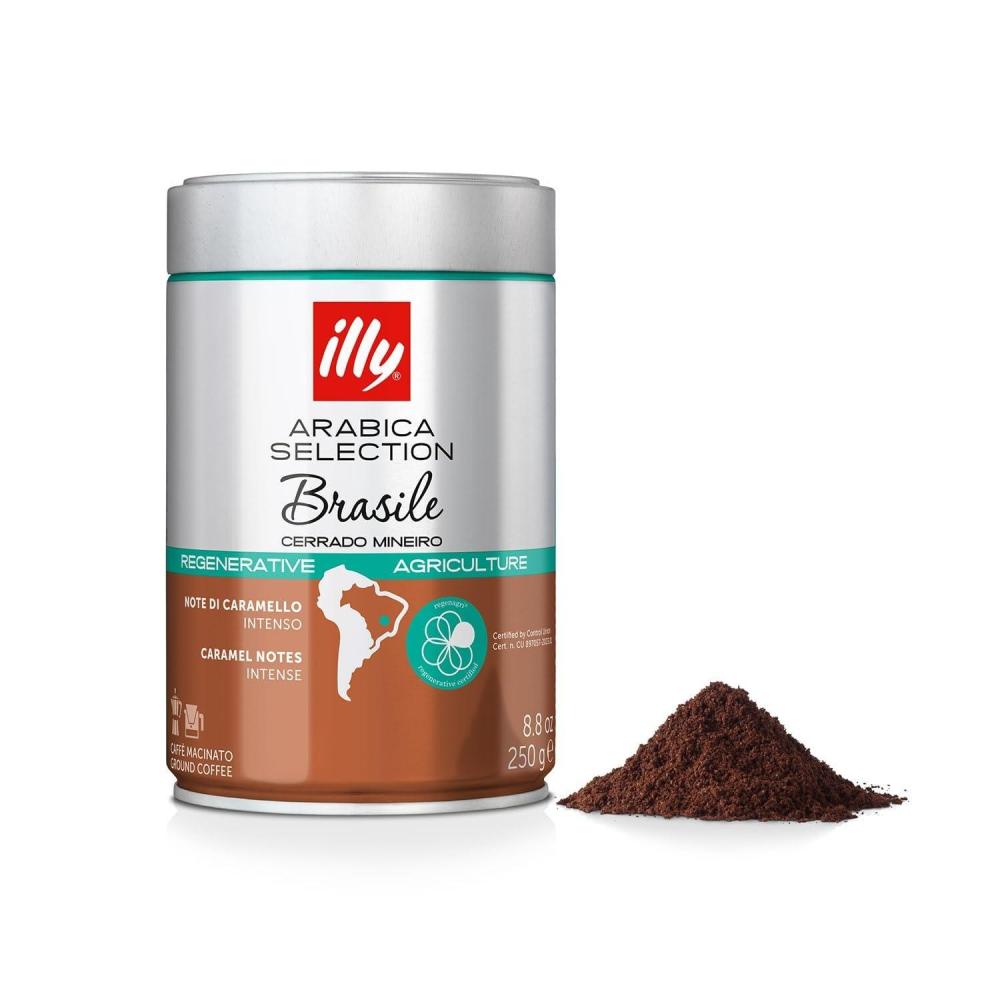 imageIlly Classico Ground Espresso Coffee Medium Roast Roast With Notes Of Chocolate amp Caramel 100 Arabica 88 Ounce Pack Of 1Brasile Regenerative Agriculture