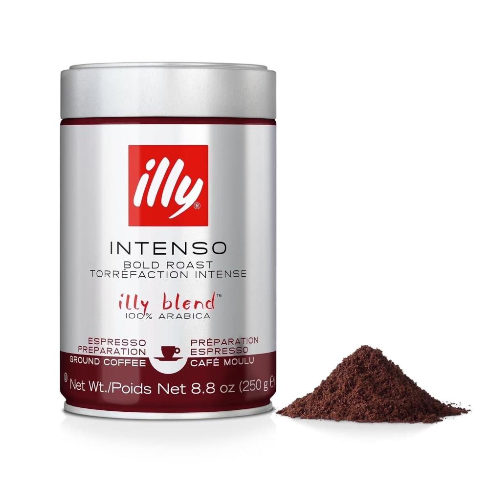 imageIlly Classico Ground Espresso Coffee Medium Roast Roast With Notes Of Chocolate amp Caramel 100 Arabica 88 Ounce Pack Of 1Intenso Bold Roast Ground Espresso