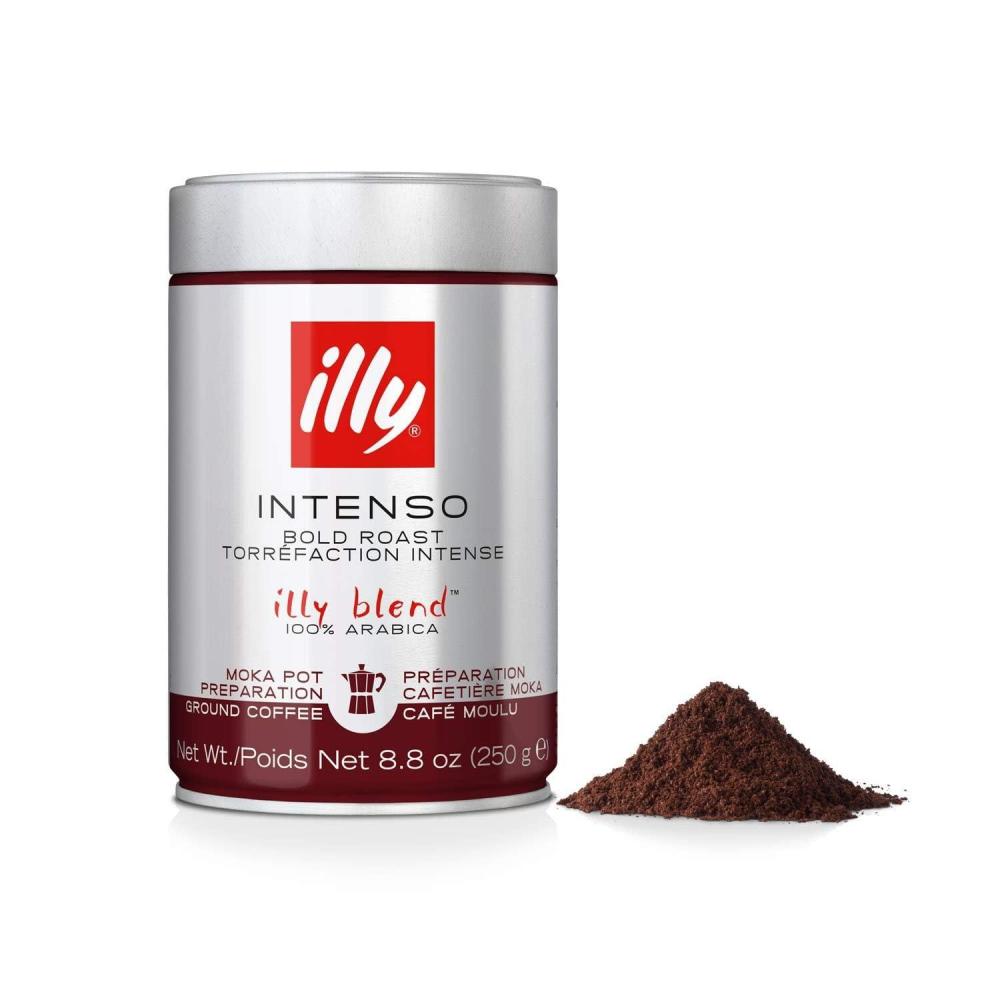 imageIlly Classico Ground Espresso Coffee Medium Roast Roast With Notes Of Chocolate amp Caramel 100 Arabica 88 Ounce Pack Of 1Intenso Bold Roast Ground Moka