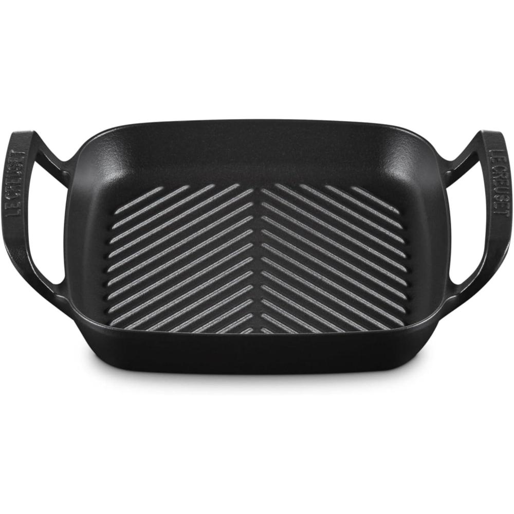 imageLe Creuset Alpine Outdoor Collection Enameled Cast Iron Square Grill Basket 12Square Grill