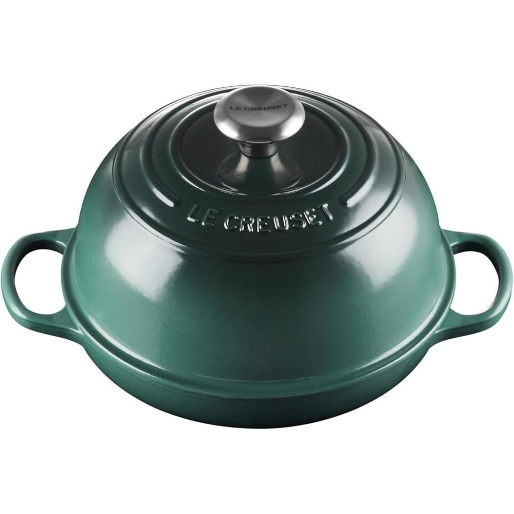 imageLe Creuset Enameled Cast Iron Bread Oven WhiteArtichaut