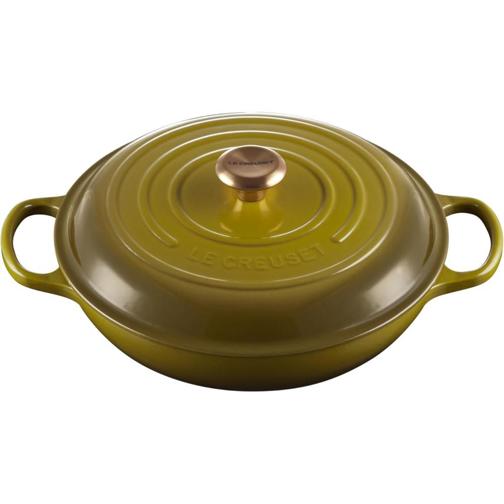 imageLe Creuset Enameled Cast Iron Signature Braiser 35 qt CeriseOlive