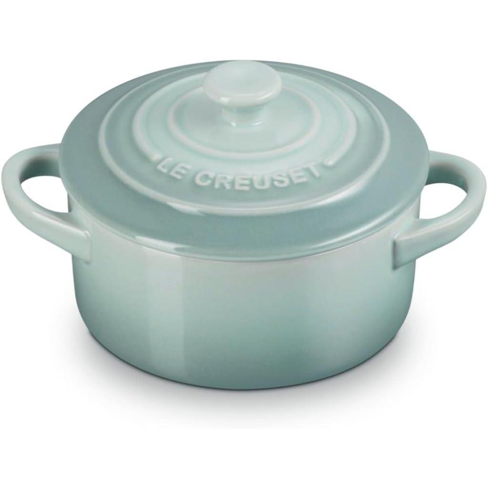 imageLe Creuset Stoneware Mini Round Cocotte 8 oz CaribbeanSea Salt