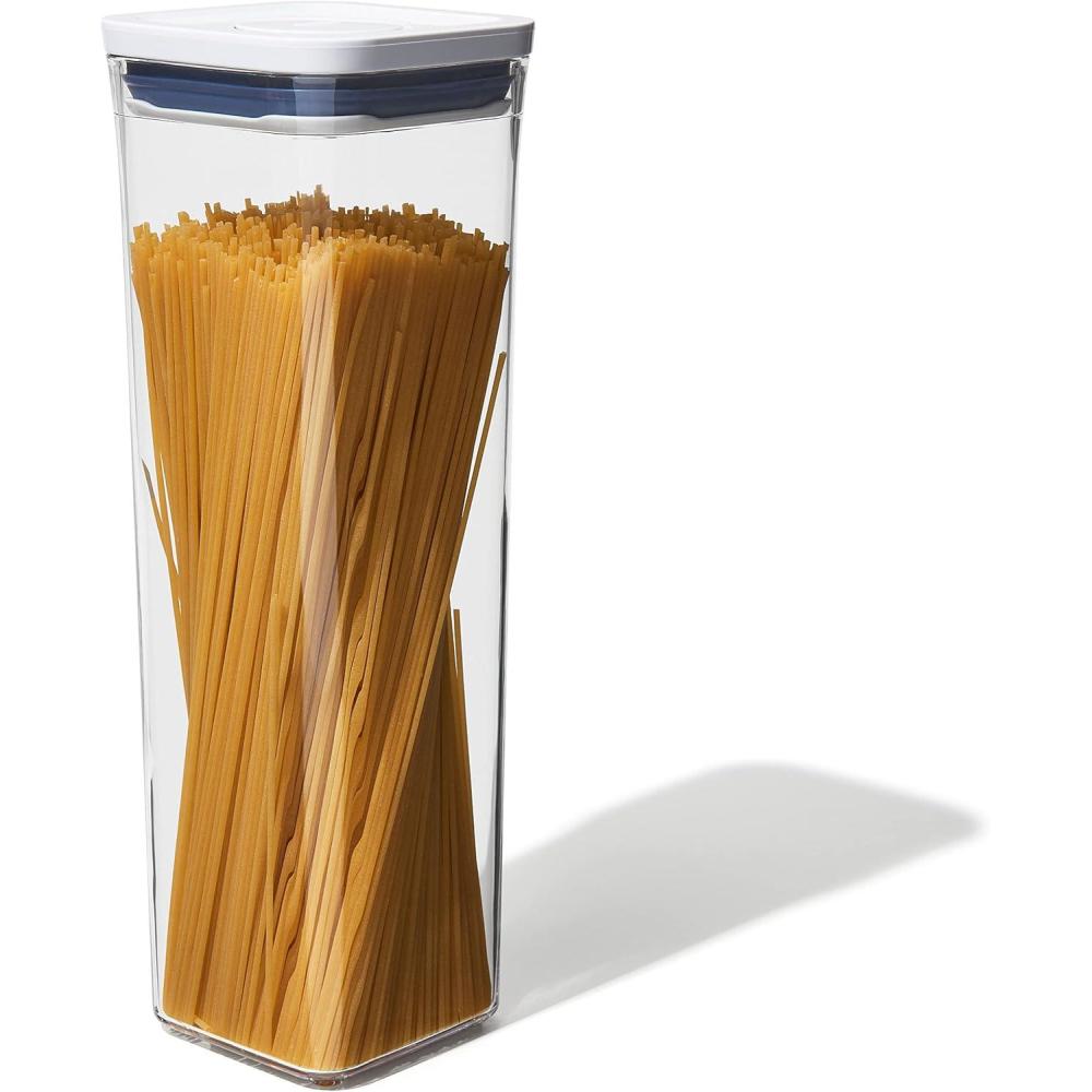 imageOXO Good Grips POP Container Airtight Food Storage Big Square Tall 60 Qt Ideal for bulk snacks and cereal23 Qt Square Spaghetti