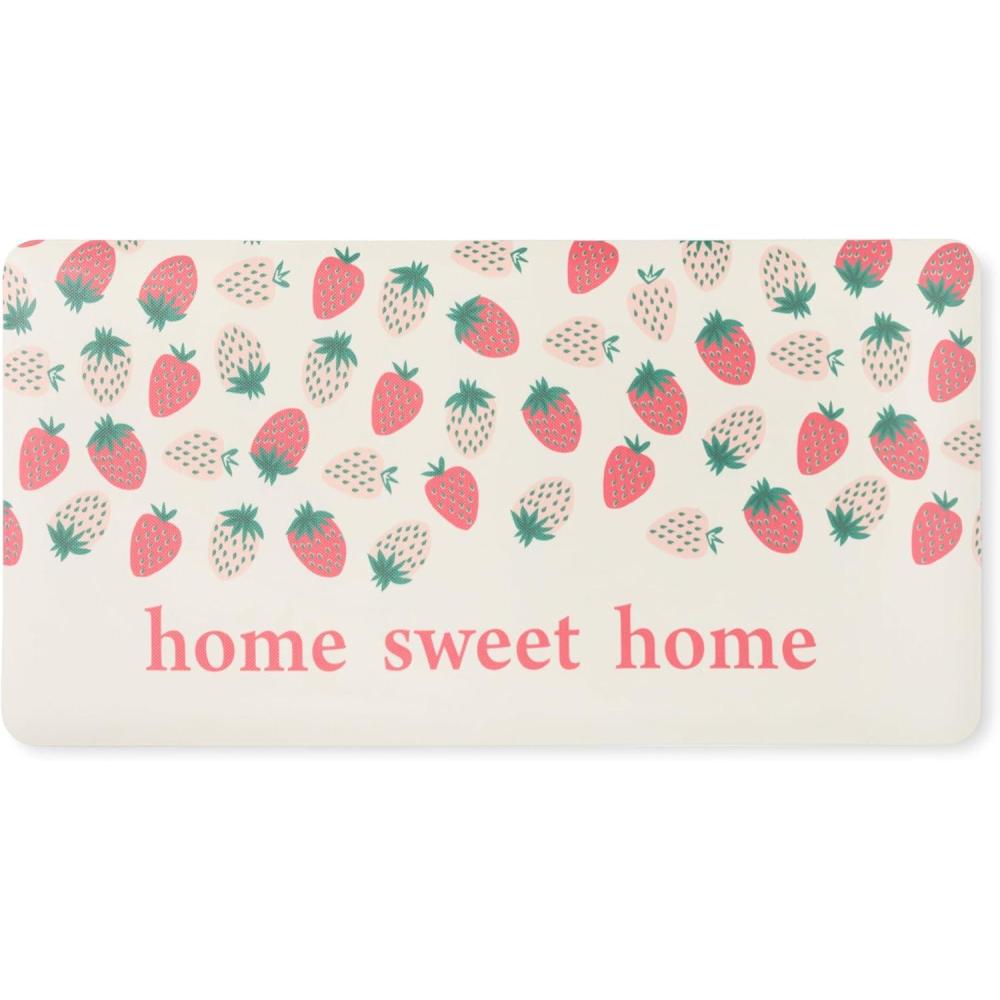 imageSUR LA Table Kitchen Essentials Zest Up Your Life Citrus Fruit Anti Fatigue Comfort Mat Kitchen Mat Standing Desk Mat NonSlip Backing YellowBlueIvory 20x39PinkGreenCream