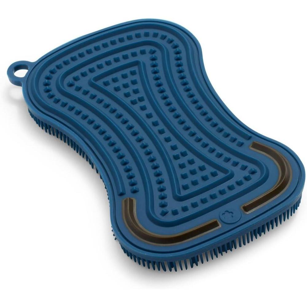 imageSur La Table 3in1 Silicone Scrubber Sponge Navy