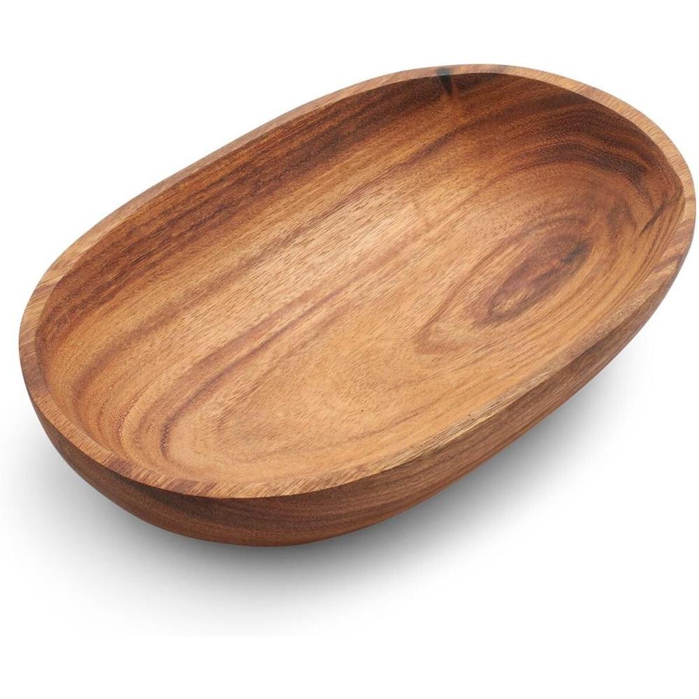 imageSur La Table Acacia Oval Serving Bowl Brown
