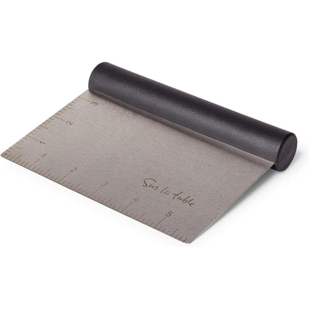 imageSur La Table Black Handle Bench Scraper Stainless and Black