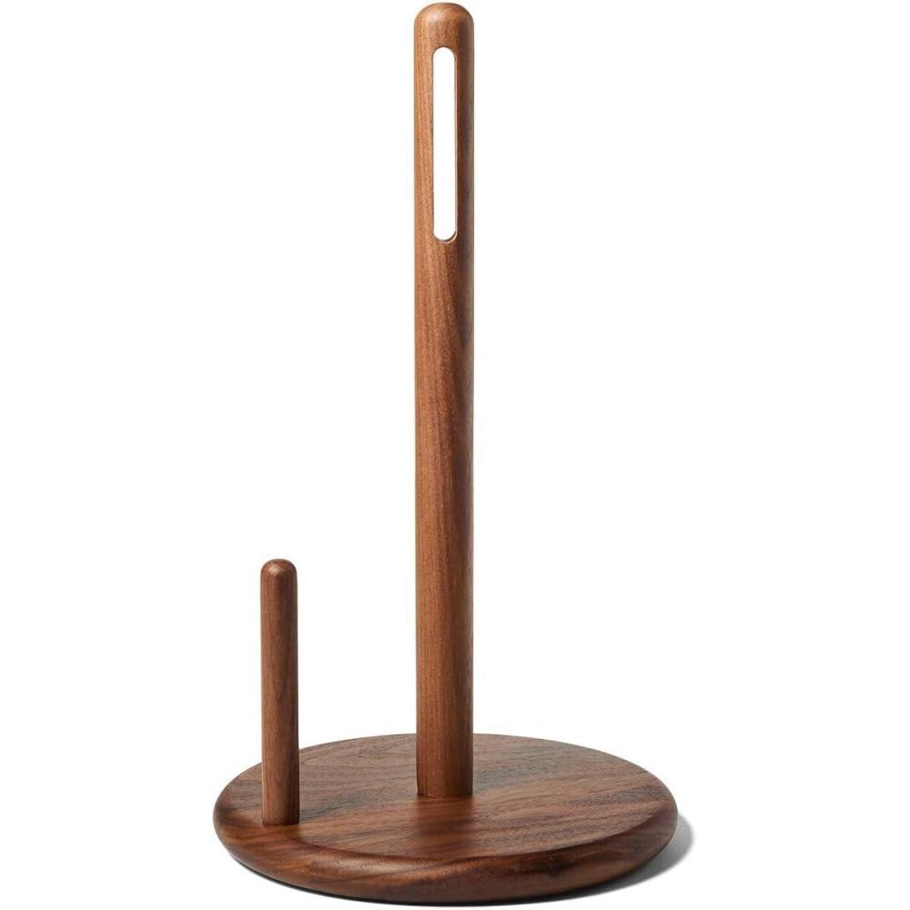 imageSur La Table Black Walnut Paper Towel Holder Brown