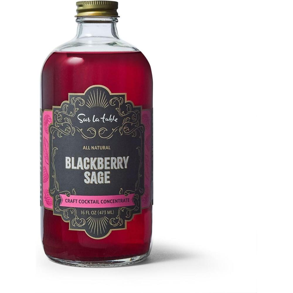 imageSur La Table Blackberry Sage Craft Cocktail Concentrate Red
