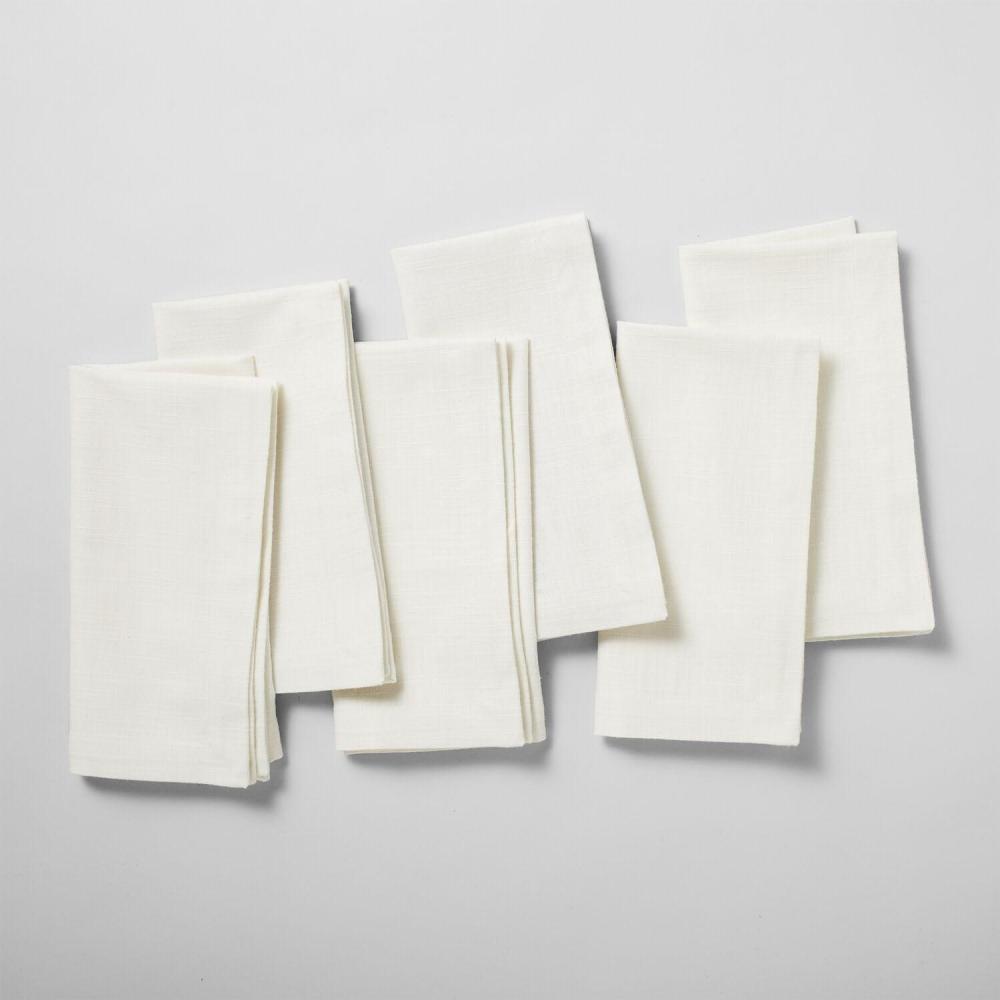 imageSur La Table Chambray Napkins Set of 6 BlackWhite