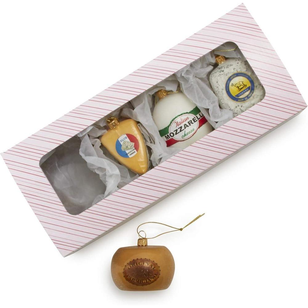 imageSur La Table Cheese Glass Ornaments Set of 4