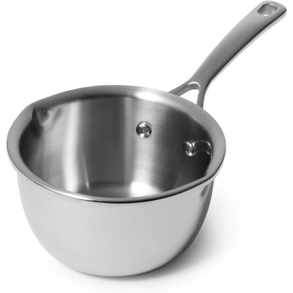 imageSur La Table Classic 5Ply Stainless Steel Butter Warmer 06 Qt Silver