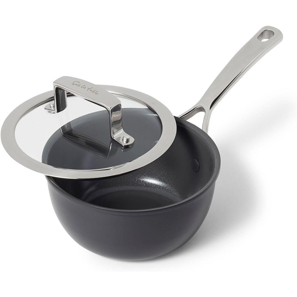 imageSur La Table Classic Hard Anodized Ceramic Nonstick Saucepan AluminumAluminum