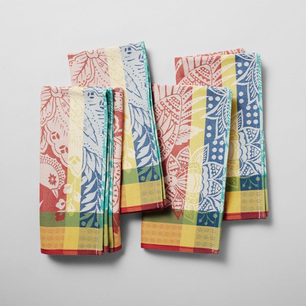 imageSur La Table Jacquard Bird of Paradise Napkins Set of 4 Multi