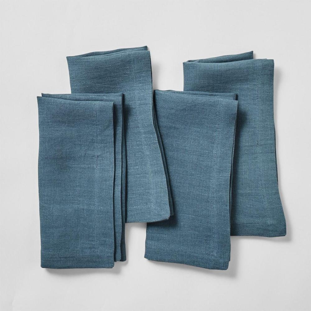 imageSur La Table Linen Napkins Set of 4 BlueDeep Teal