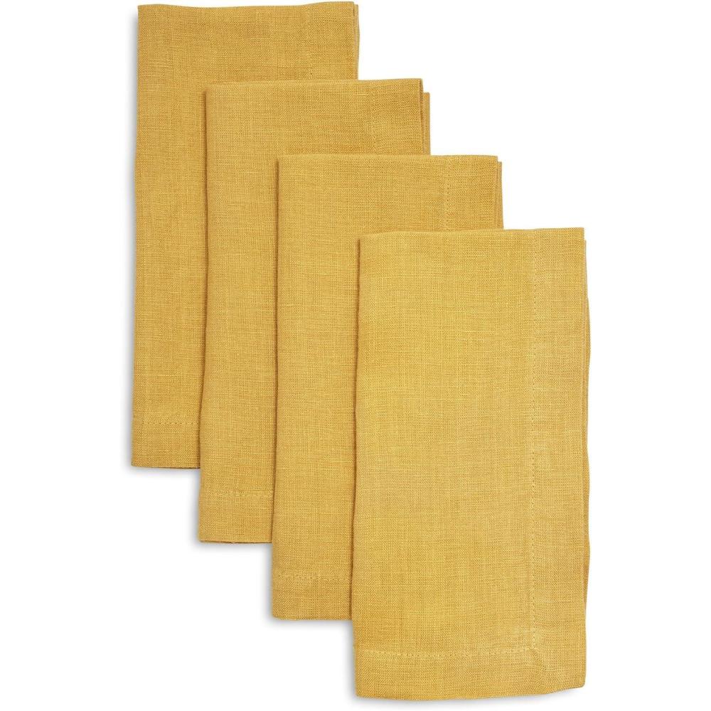 imageSur La Table Linen Napkins Set of 4 BlueExclusive Color Honey