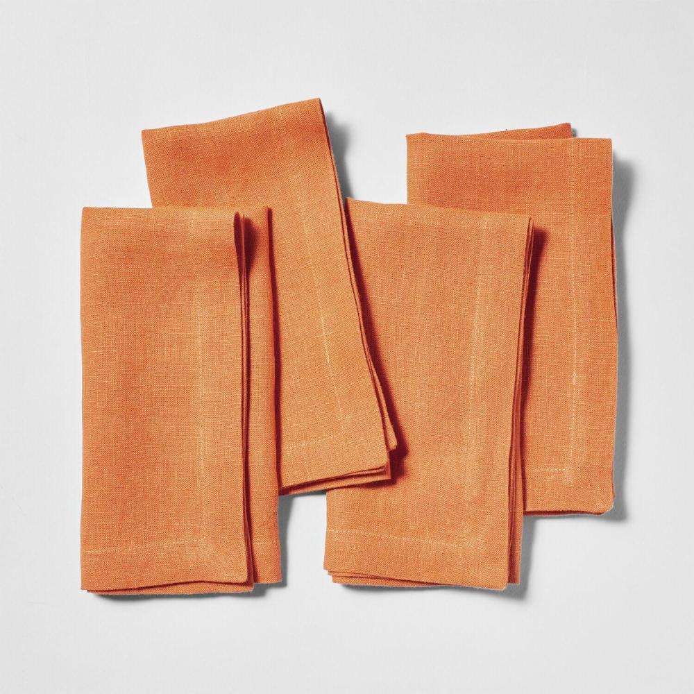 imageSur La Table Linen Napkins Set of 4 BlueOrange